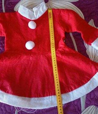 Vestido navideño niña 18 meses Mamá Noel 