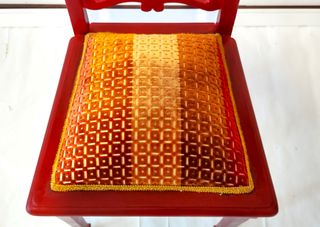 Sedia vintage Liberty primi 900 colore rosso (sill