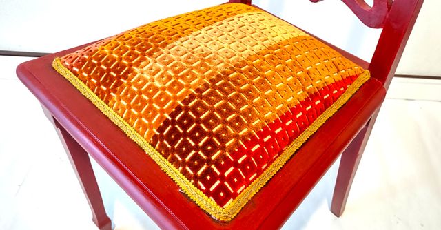 Sedia vintage Liberty primi 900 colore rosso (sill