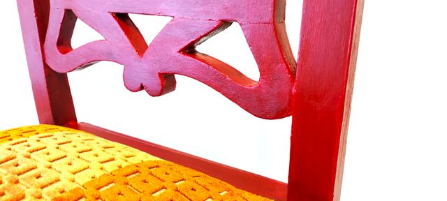 Sedia vintage Liberty primi 900 colore rosso (sill