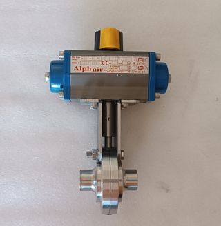 Válvula mariposa VP 1101 DN25 + actuador neumático