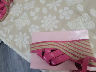 Sandali donna zeppa rosa