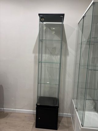 Vitrina de Cristal con mueble auxiliar
