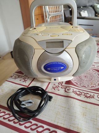 Radio CD MP3 Firstline Beige/Gris