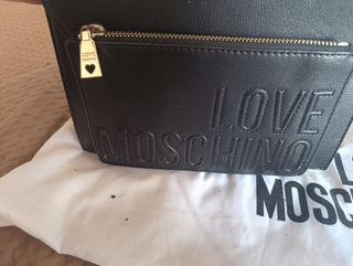 Borsa Moschino tracolla nera