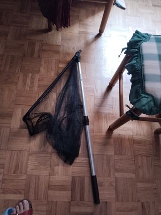 Red de pesca con palo giratorio