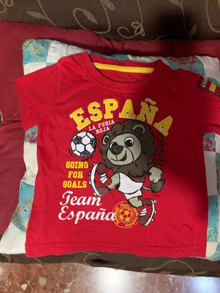 Camiseta España Infantil Roja