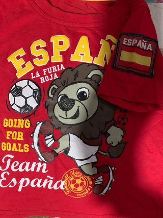 Camiseta España Infantil Roja