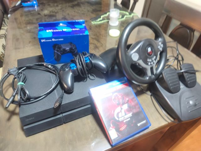 PS4 12.50 volante + pedales + juego gran turismo