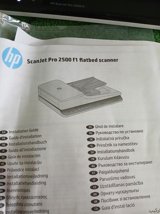 HP Scanjet Escáner de Superficie Plana Pro 2500 f1