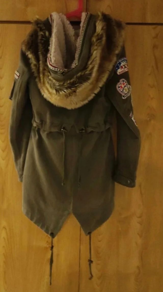 Parka Holy Preppy Verde Militar Talla XS