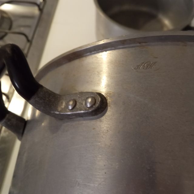 antiche pentole AGA in alluminio