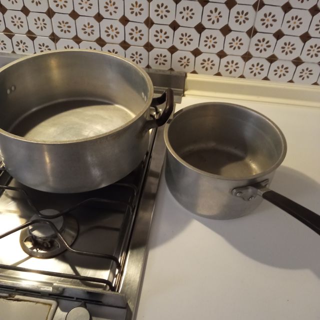 antiche pentole AGA in alluminio