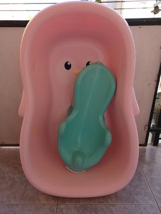 Bañera y adaptador para bebé