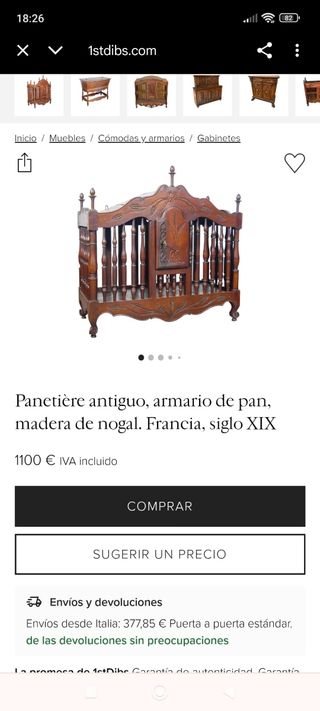 Panera Provenzal Francesa S. XVIII