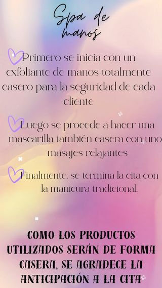 Servicio de manicura
