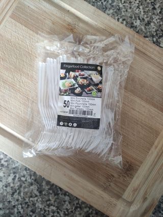 Mini Tenedores Desechables 100mm (50 uds)