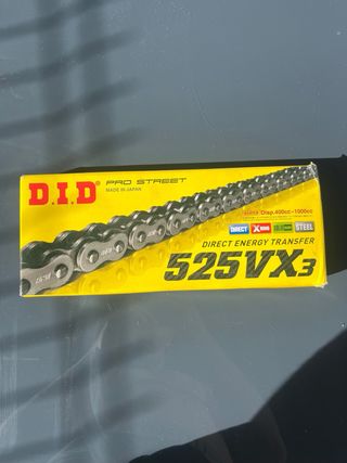 Kit Arrastre Supersprox y Cadena DID 525VX3
