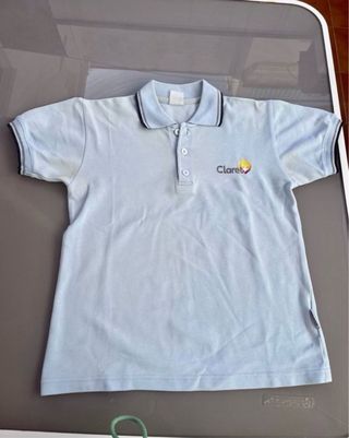 Polo Claret Manga Corta Azul