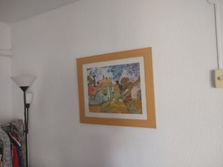 Cuadro de paisaje de madera