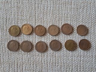 12 Monedas 2.50 Pesetas Franco 1953