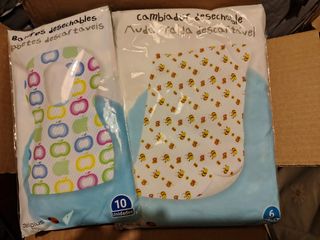 Lote bebé 2-3 años toallitas cambiadores y pañales