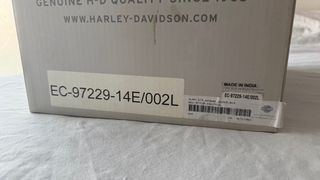 Casco Harley Davidson Negro con Rayas Naranja