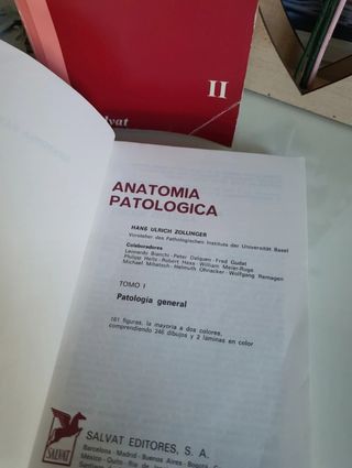 Lote 2 libros H.U. Zollinger: Anatomía Patológica 