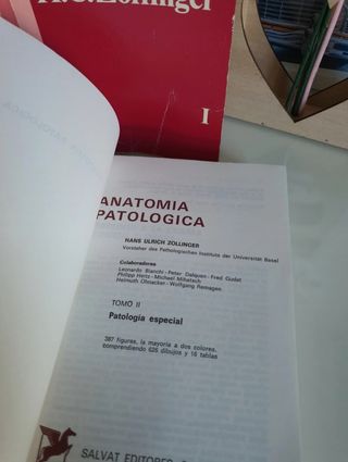 Lote 2 libros H.U. Zollinger: Anatomía Patológica 