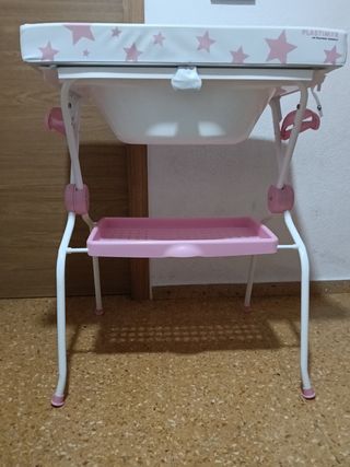 Bañera cambiador bebé estrellas