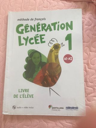 libro de francés 1 y 2 de bachillerato