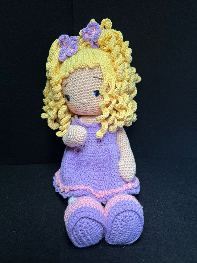 Muñeca amigurumi tejida 35cm - Hecha por encargo