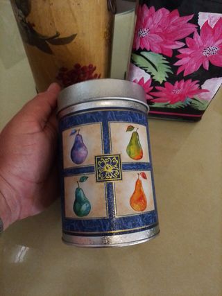 Lotto 3 scatole latta vintage