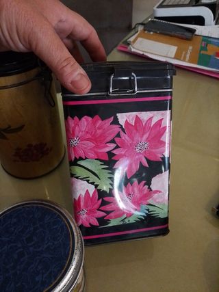 Lotto 3 scatole latta vintage