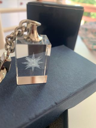 Portachiavi in cristallo con stella