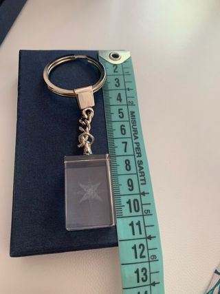 Portachiavi in cristallo con stella