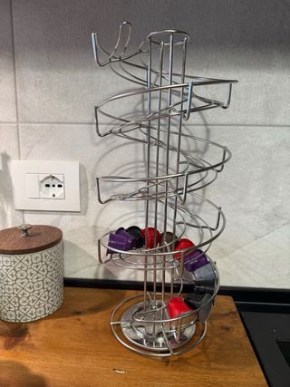 Porta capsule caffè a spirale