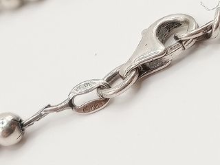 Braccialetto donna Argento 925 Palline sfere 21 cm