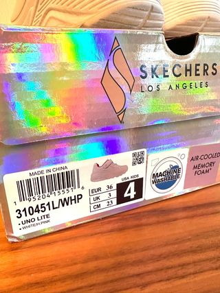 Zapatillas Skechers Beige y Rosa