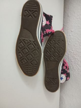 Converse All Star Talla 41 Estrellas Rosas
