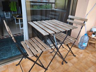Mesa y Sillas Terraza/Balcón Plegables
