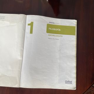 Inicia Filosofía 1.º Bachillerato. Libro del al...