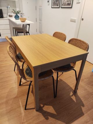 4 Sillas Comedor Mimbre Ikea