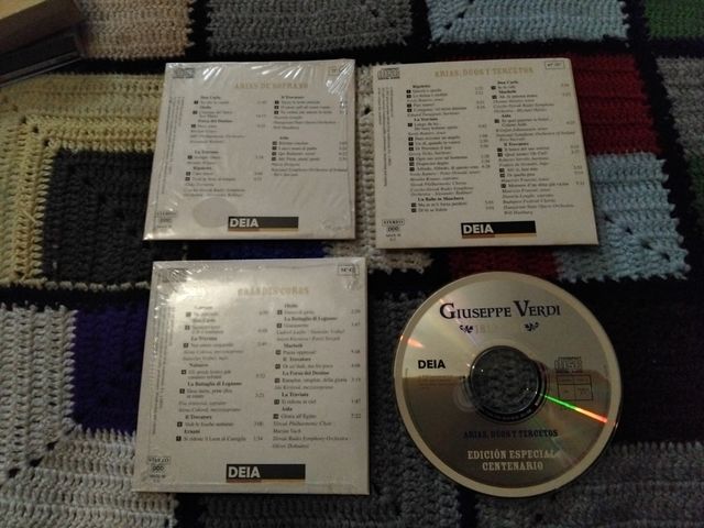 3 CDs Giuseppe Verdi Clásica y Ópera