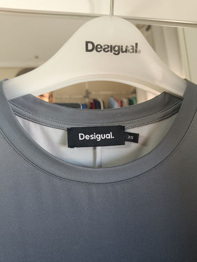 Vestido largo Desigual gris XS