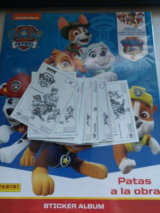 Pack >40 cromos Paw Patrol. Patas a la obra