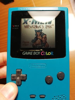 Consola Game Boy Color Azul + X-Men