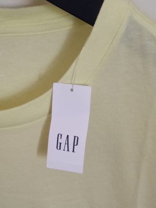 Camiseta Gap Hombre Amarilla nueva