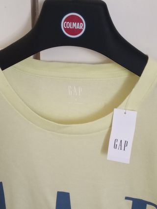 Camiseta Gap Hombre Amarilla nueva