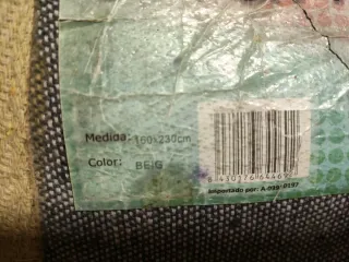 Alfombra pelo largo beige